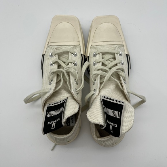 Converse x Rick Owens DRKSHDW TURBODRK Chuck 70 Low Lily White 172345C Mens 5W7 - Picture 9 of 11